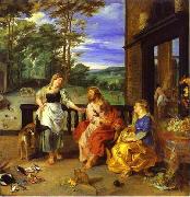 Peter Paul Rubens Christ in the House of Martha and Mary 1628 Jan Bruegel the Younger and Peter Paul Rubens painting